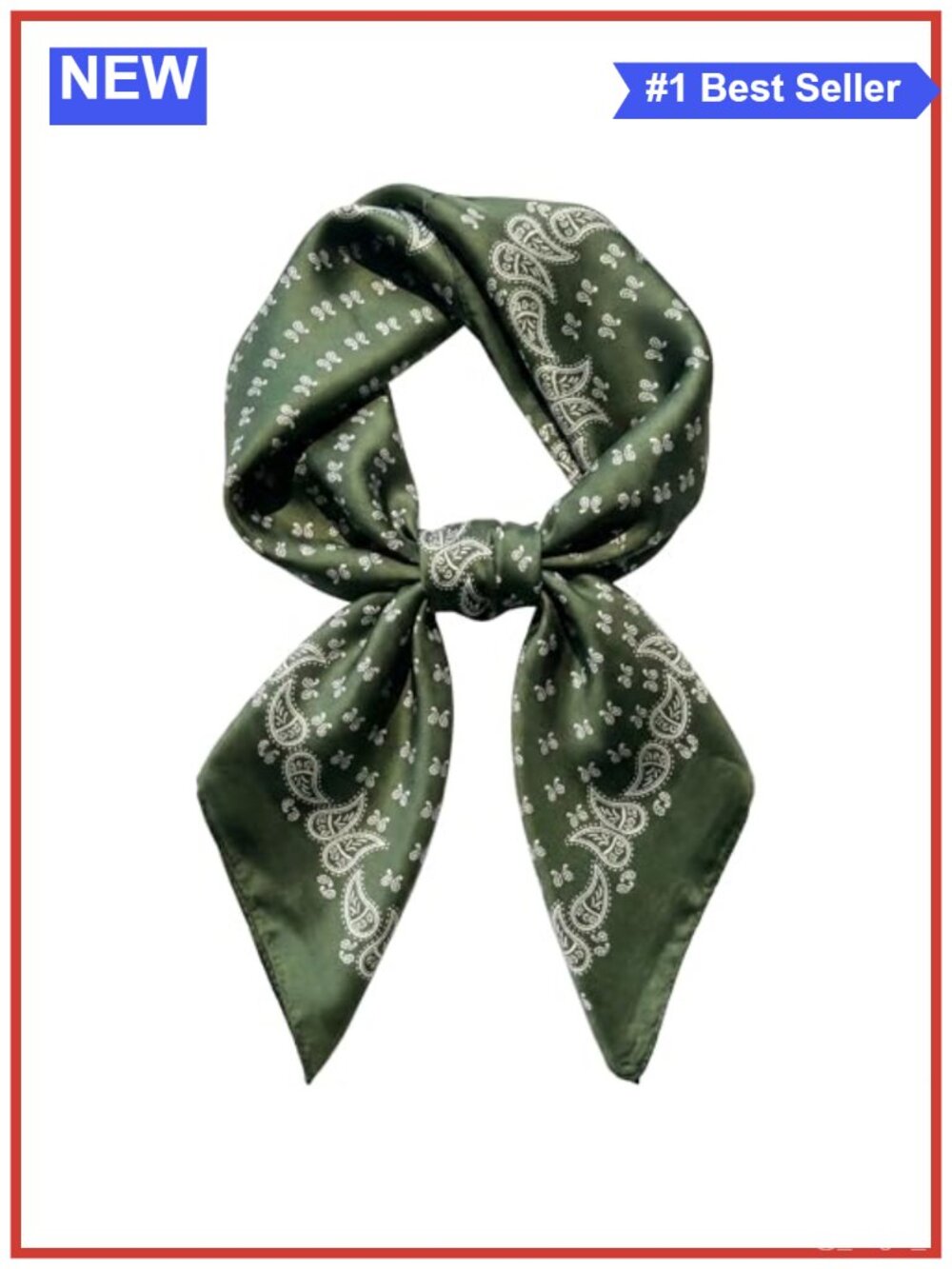 Satin Like Silk Square Hair Scarf Bandana Neck Wrap 27.5" Polyester